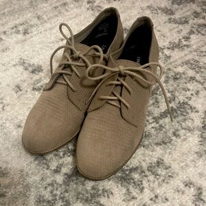 Indigo Rose suede oxfords